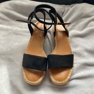 Kelly & Katie Black and Tan espadrille sandals DONATED